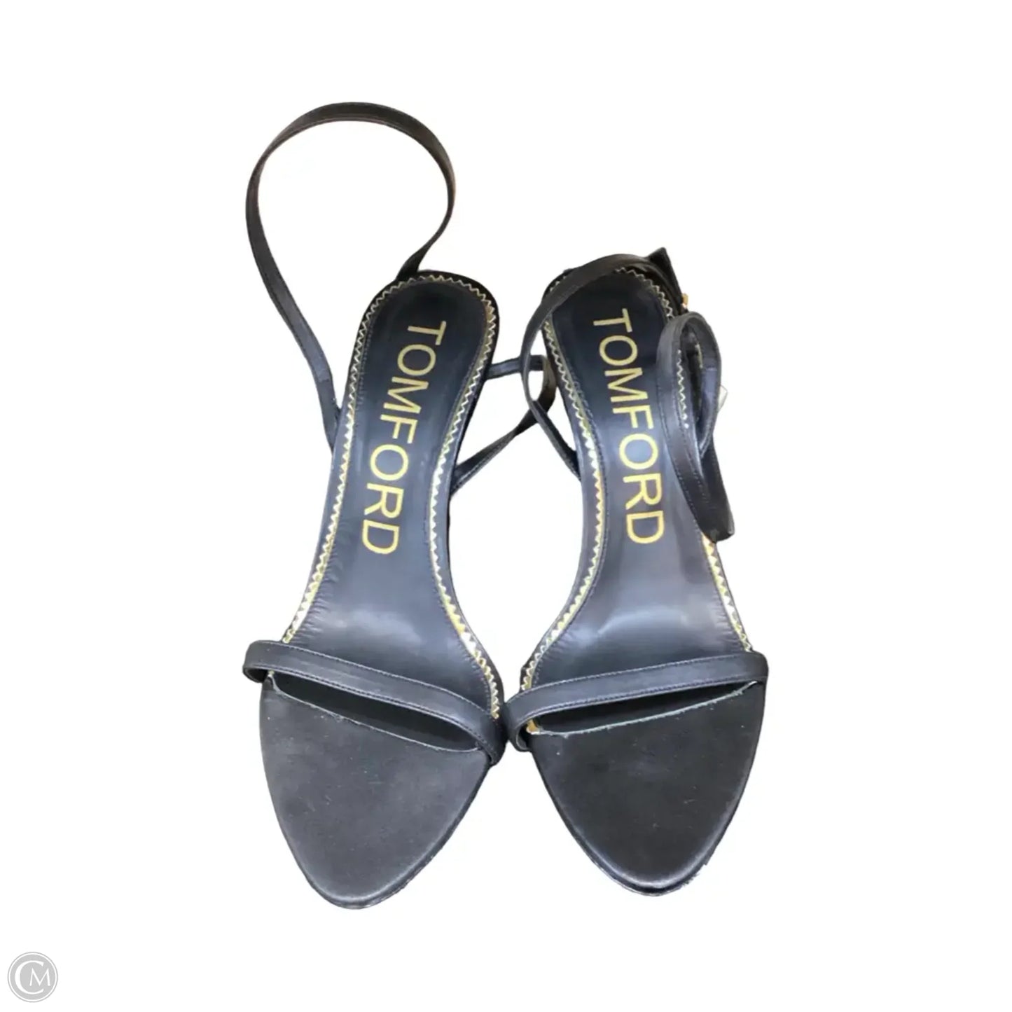 Sandals Luxury Designer By Tom Ford In Black, Size: 10.5