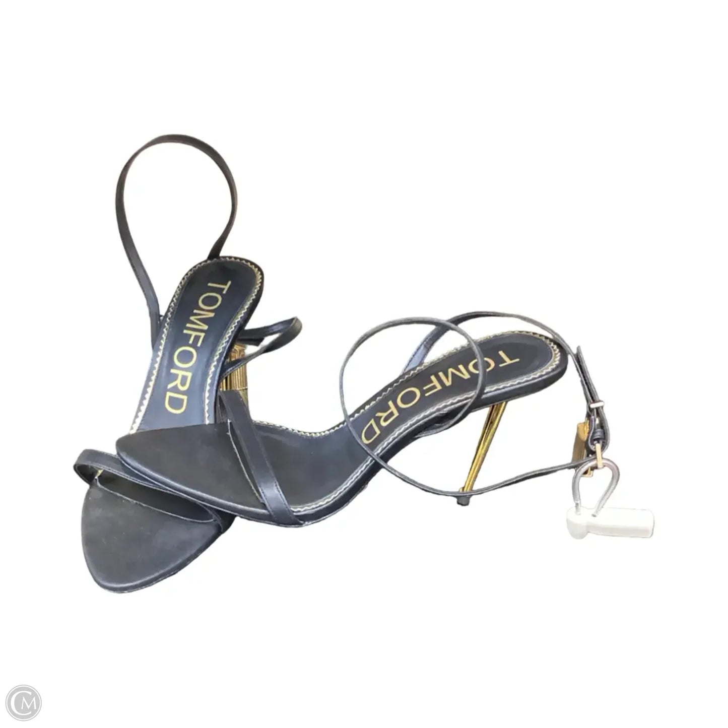 Sandals Luxury Designer By Tom Ford In Black, Size: 10.5