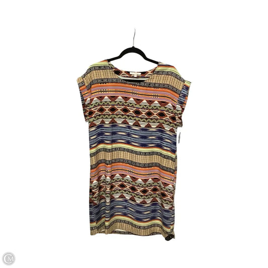 Dress Casual Short By Skies Are Blue In Geometric Pattern, Size: M