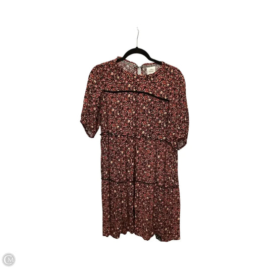 Dress Casual Short By Knox Rose In Floral Print, Size: Xs