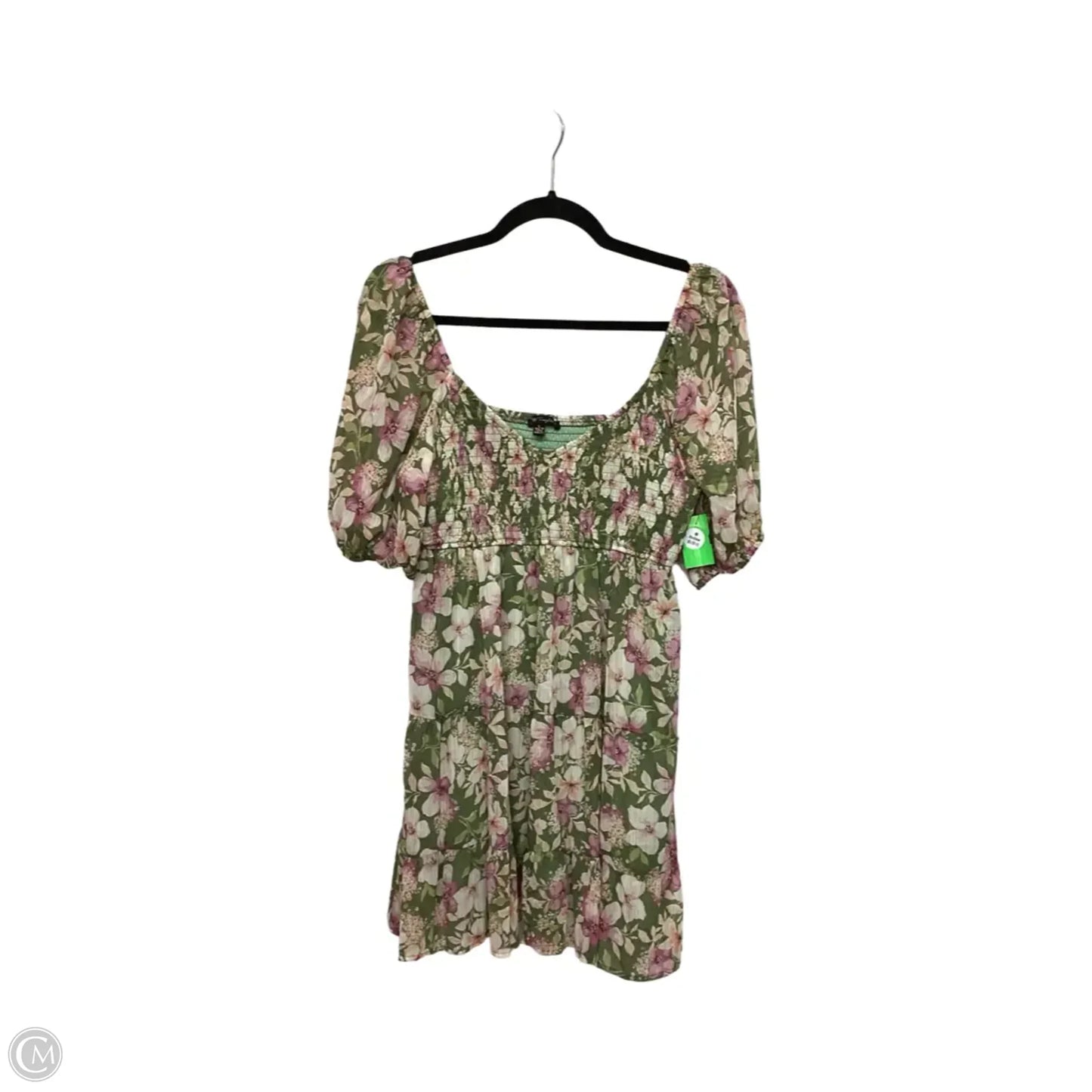 Dress Casual Short By City Triangles In Floral Print, Size: L