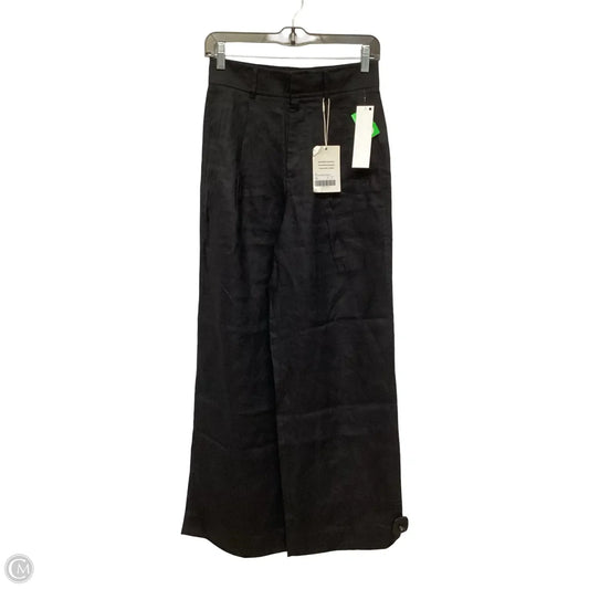 Designer Pants Linen By Everlane In Black, Size: 0