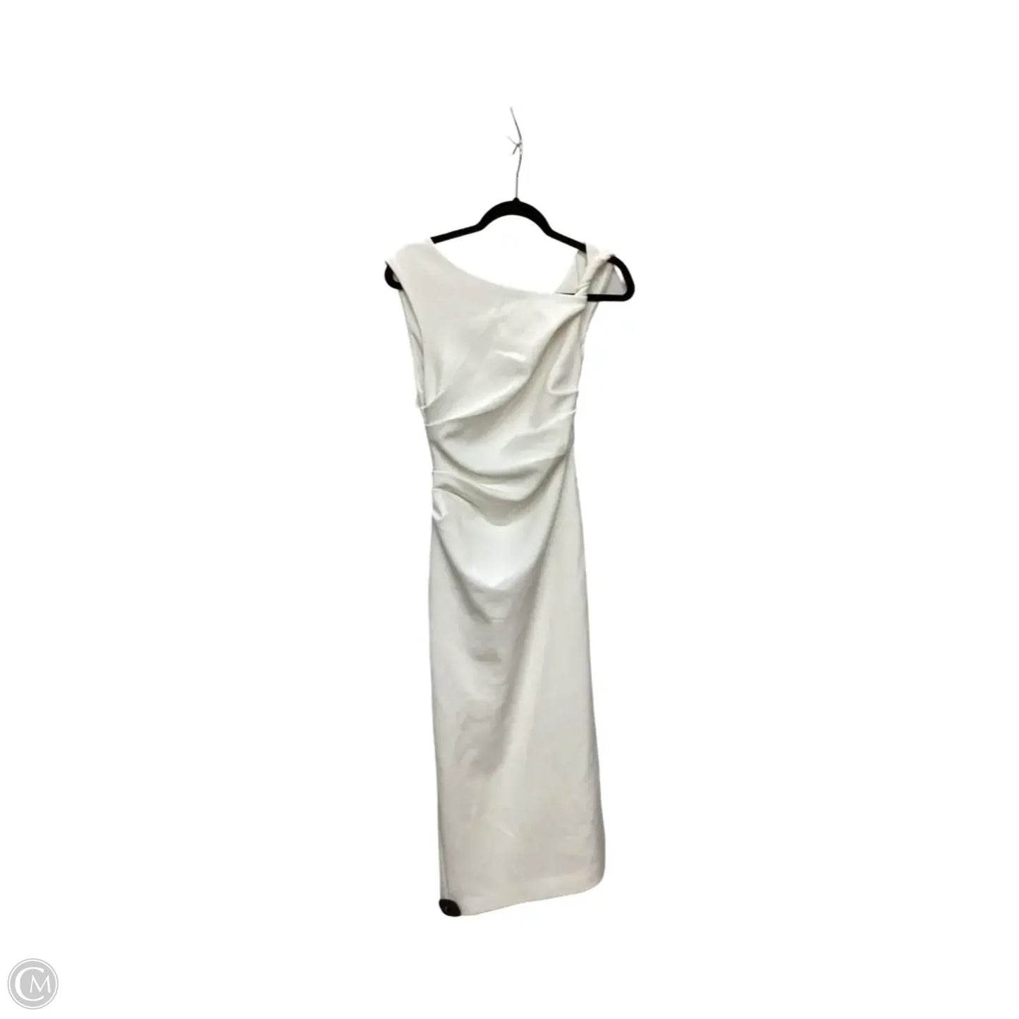 Designer Dress Party Midi By Misha In White, Size: M