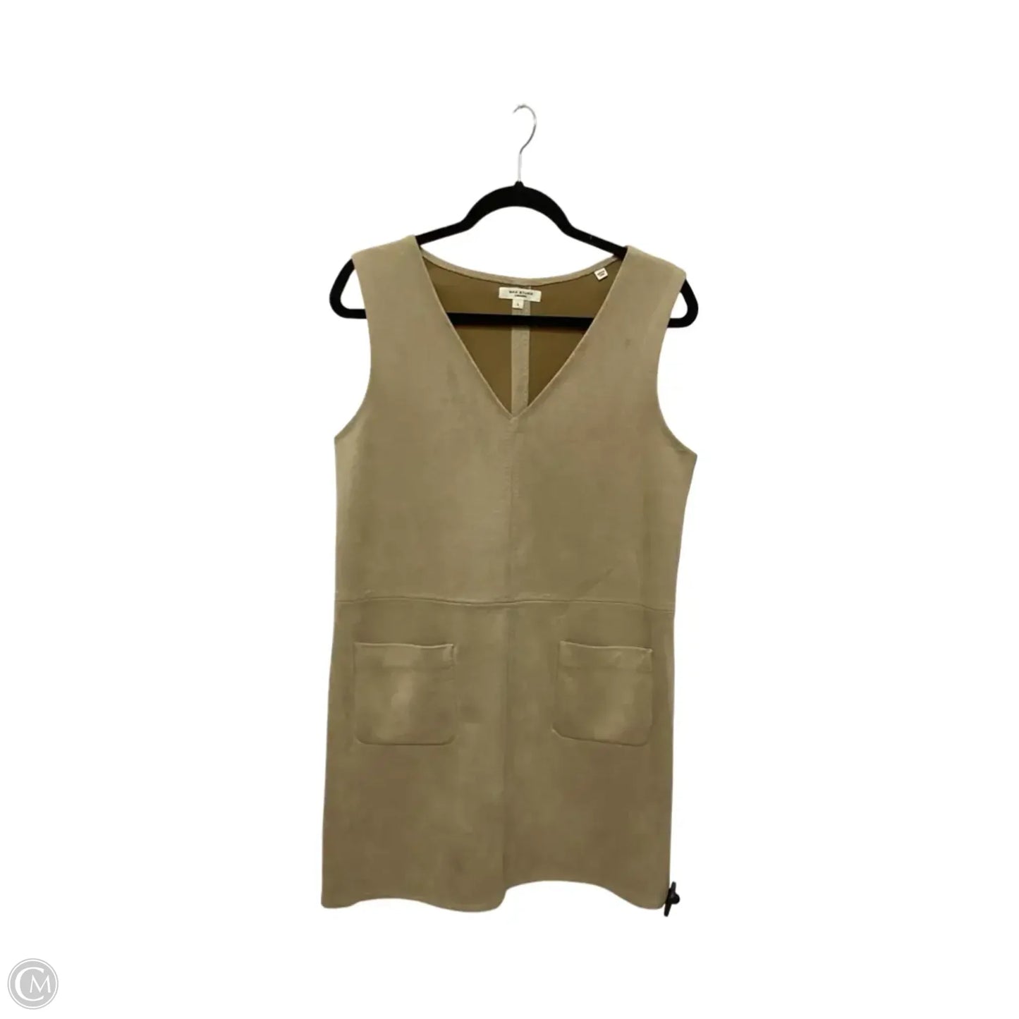 Dress Casual Short By Max Studio In Tan, Size: L