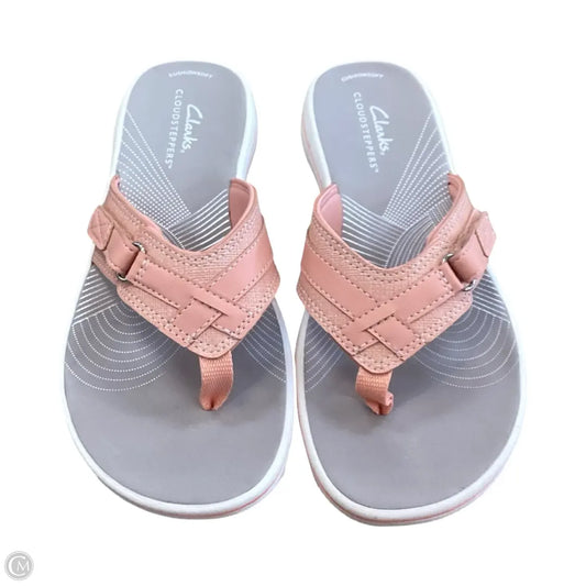Sandals Flats By Clarks In Pink, Size: 6