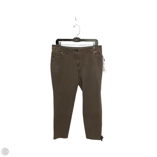 Jeans Cropped By Chicos In Brown, Size: M