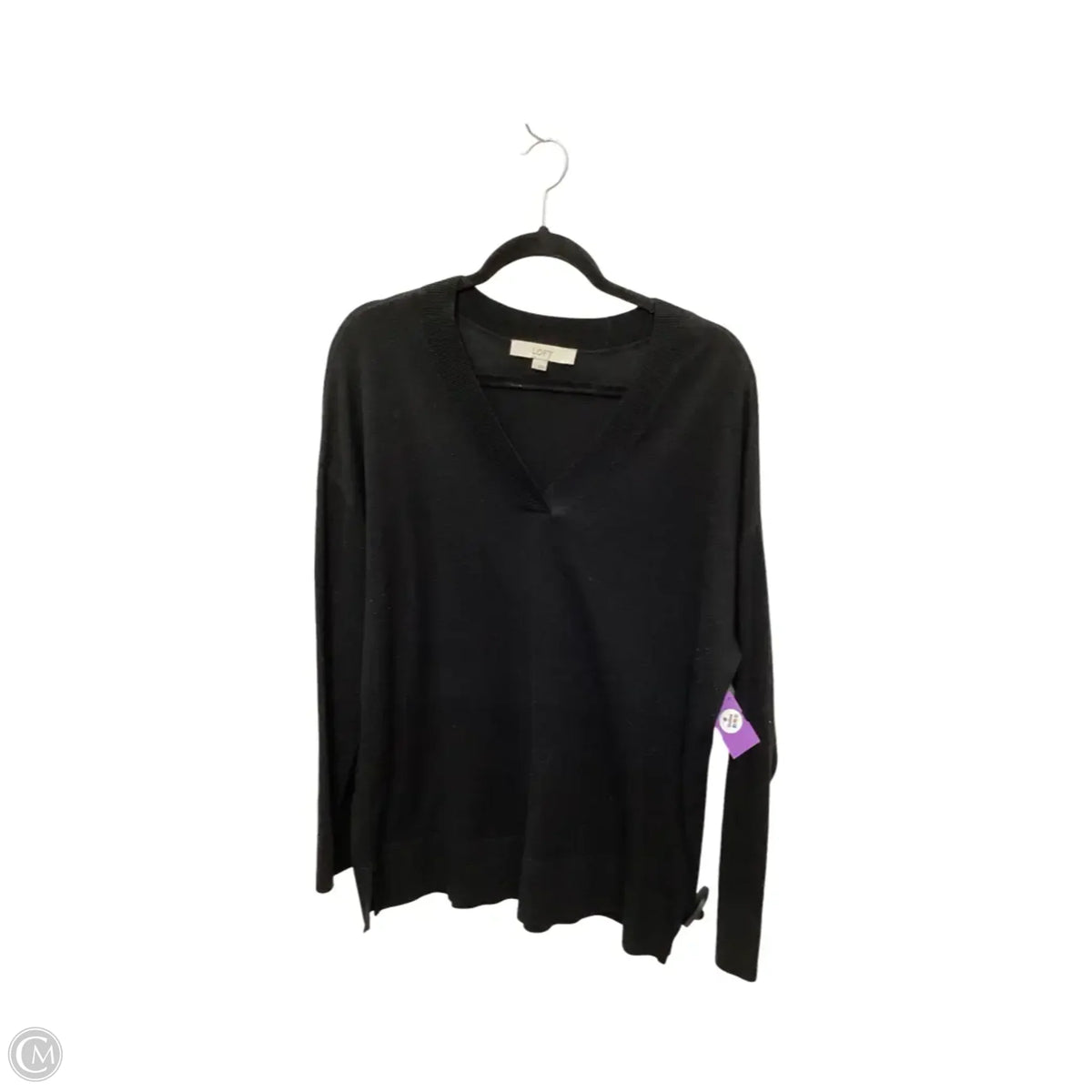 Sweater By Loft In Black, Size: L