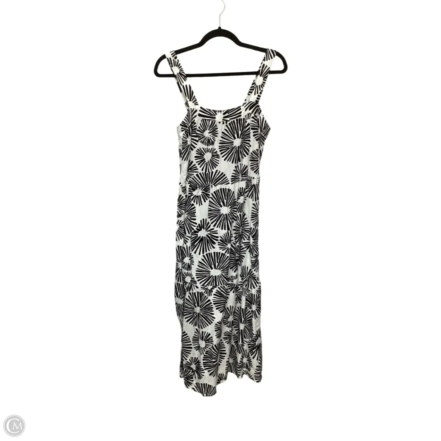 Dress Casual Midi By Loft In Black & White, Size: S
