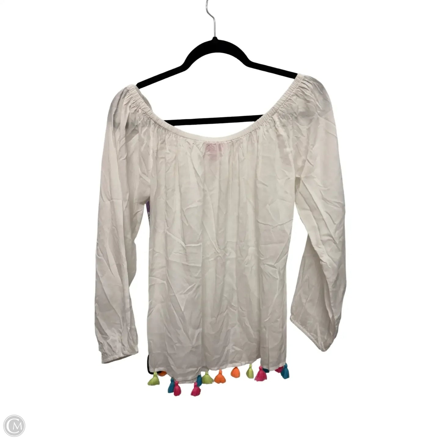 Blouse Designer By Lilly Pulitzer In White, Size: M