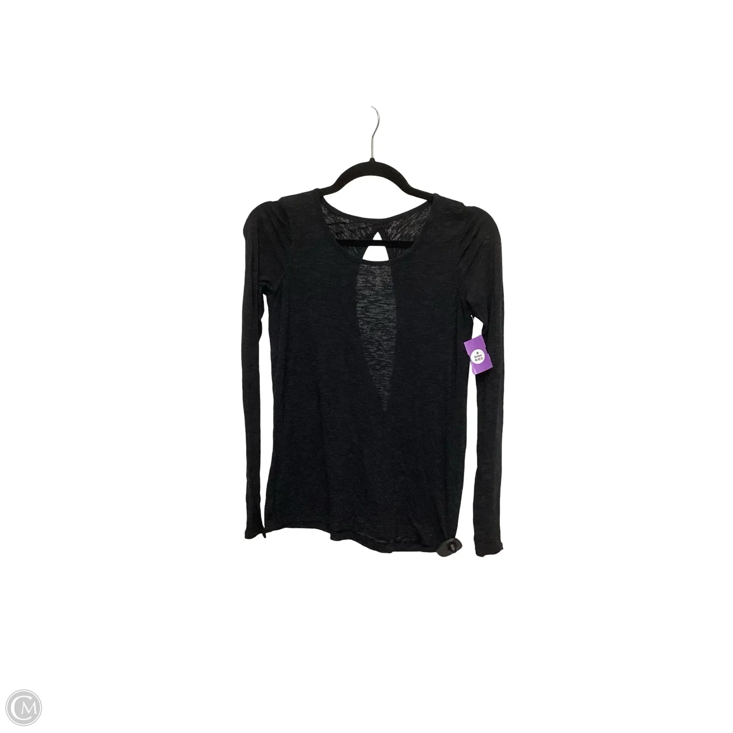 Athletic Top Long Sleeve Crewneck By Lululemon In Black, Size: 2