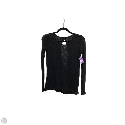 Athletic Top Long Sleeve Crewneck By Lululemon In Black, Size: 2