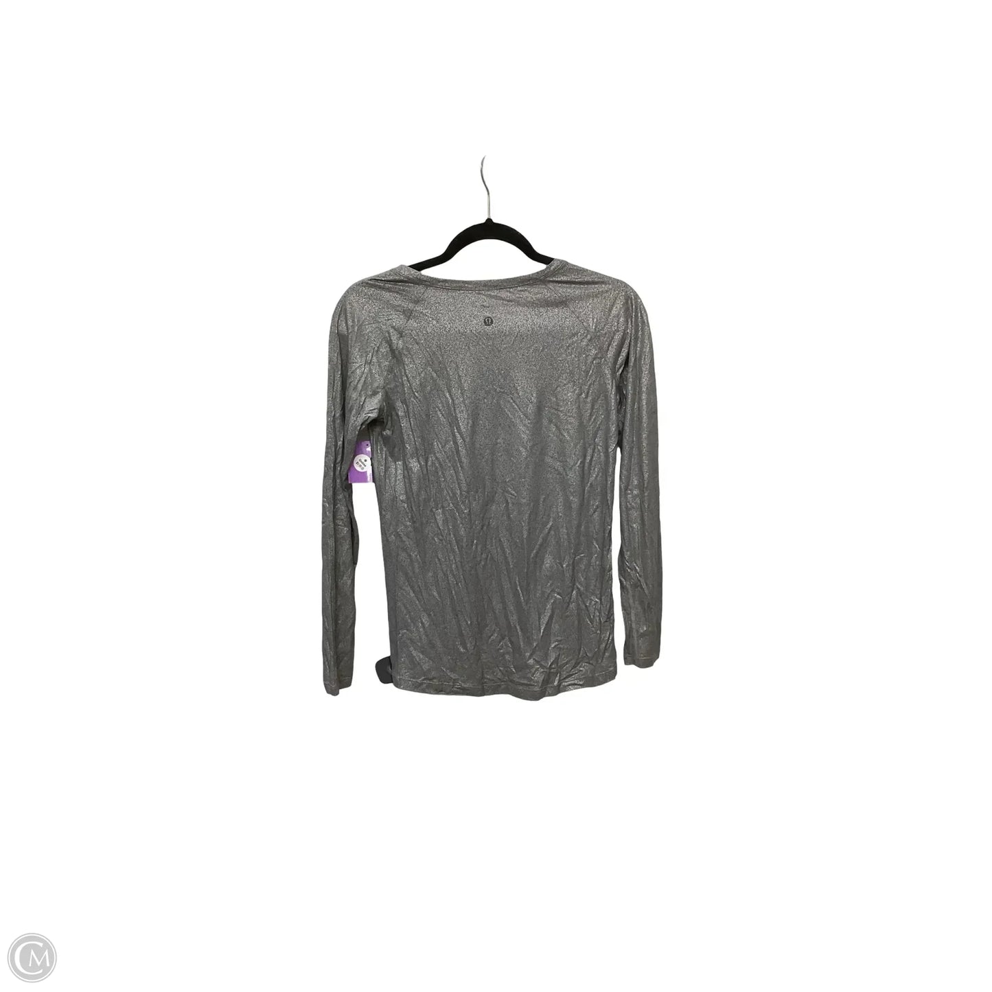 Athletic Top Long Sleeve Crewneck By Lululemon In Grey, Size: 2