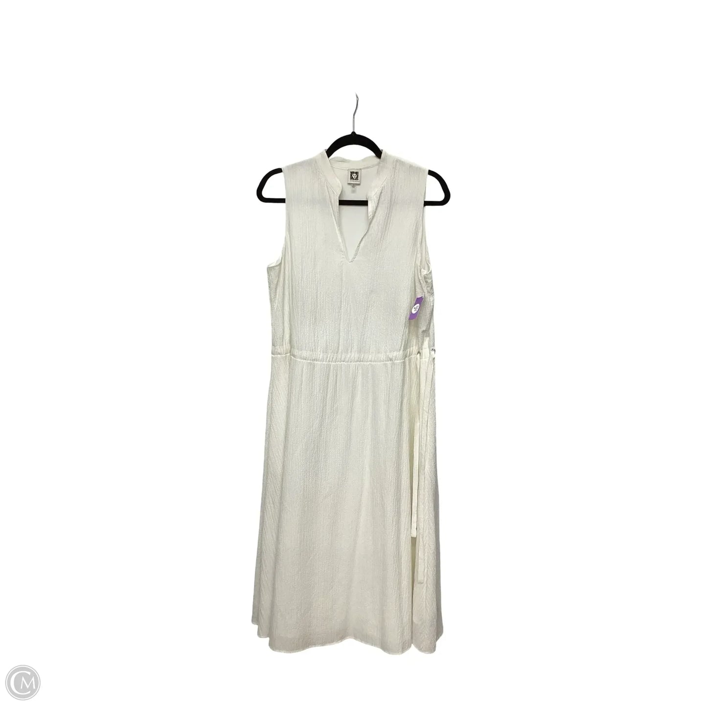 Dress Casual Midi By Anne Klein In White, Size: 10