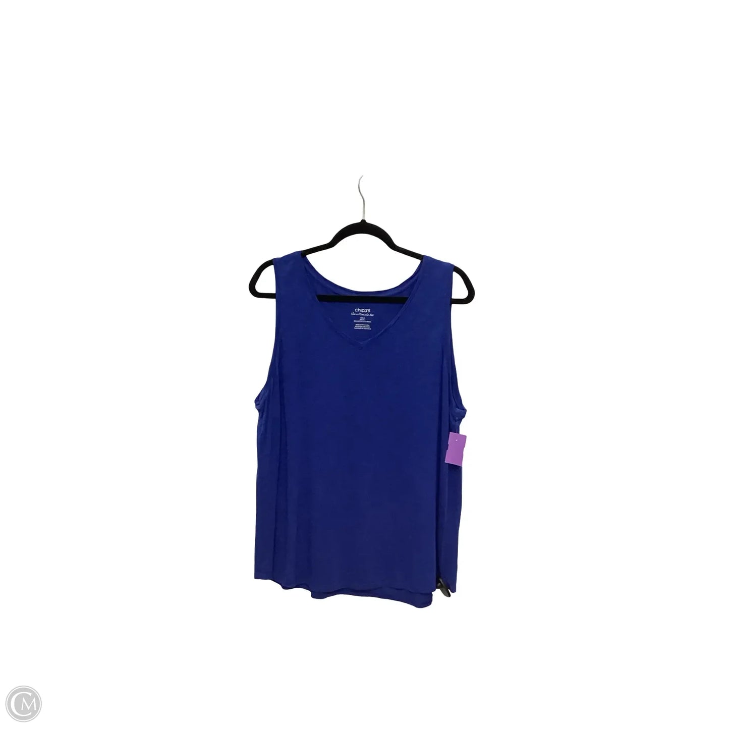 Top Sleeveless Basic By Chicos In Blue, Size: Xl