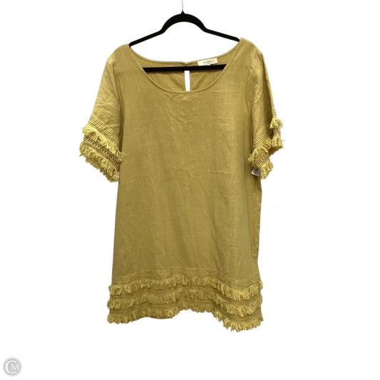 Dress Casual Short By Umgee In Yellow, Size: Xl