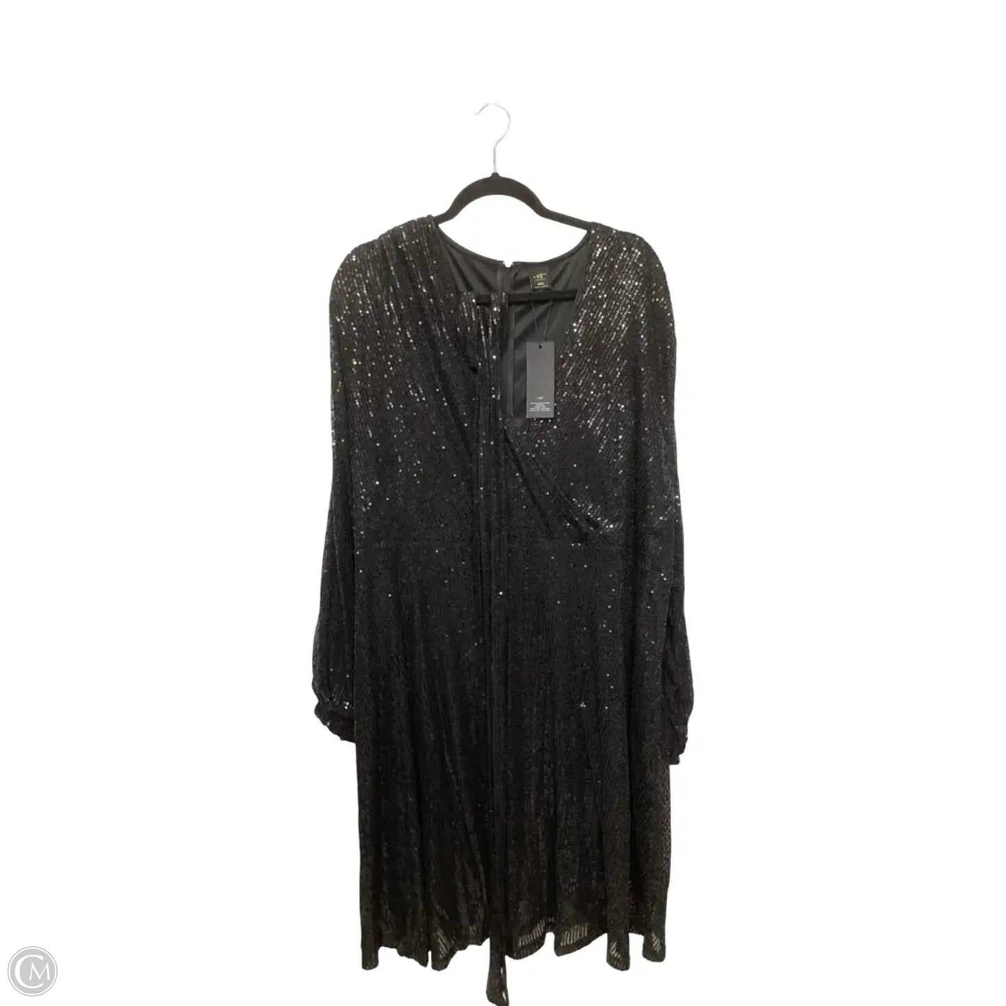 Dress Party Short By Curvesoul In Black, Size: 4x