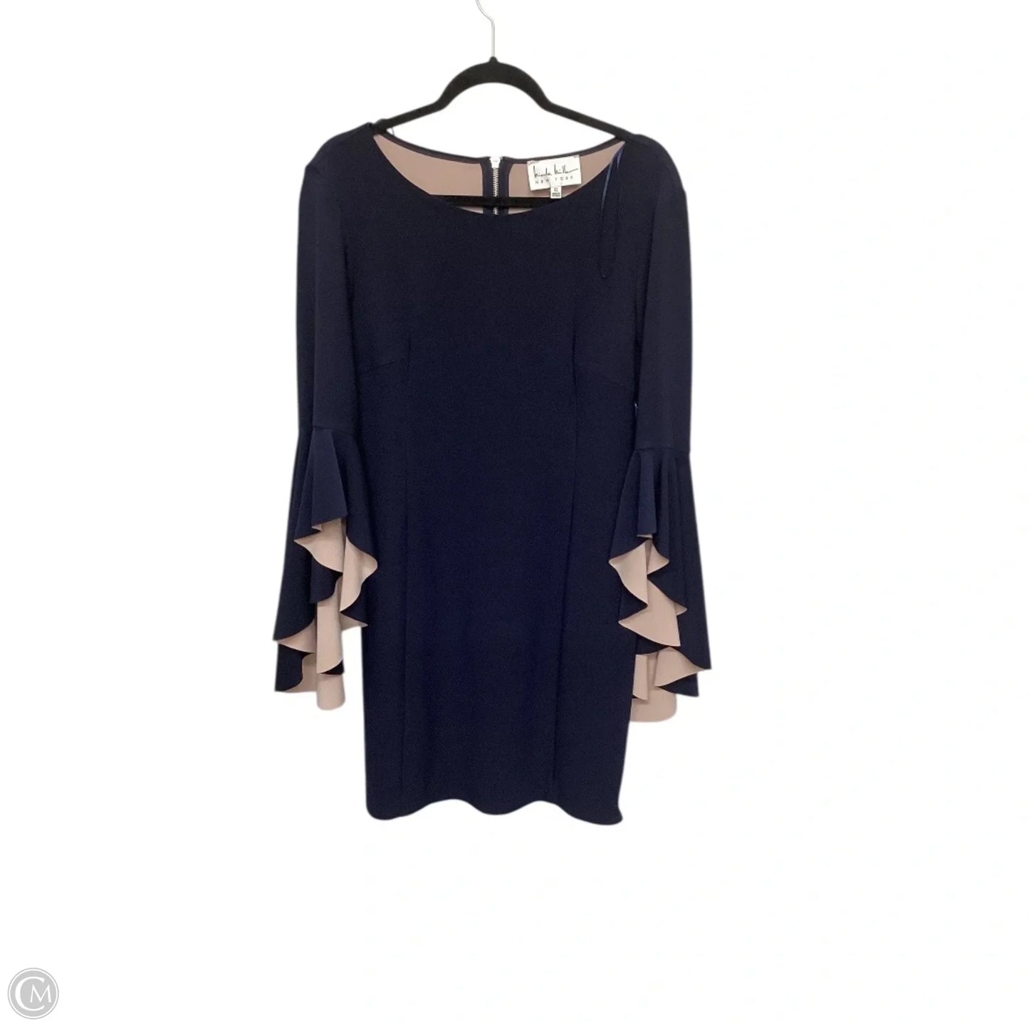 Dress Party Midi By Nicole Miller In Navy, Size: 12
