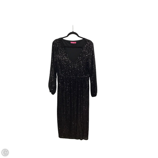 Dress Party Midi By Betsey Johnson In Black, Size: L