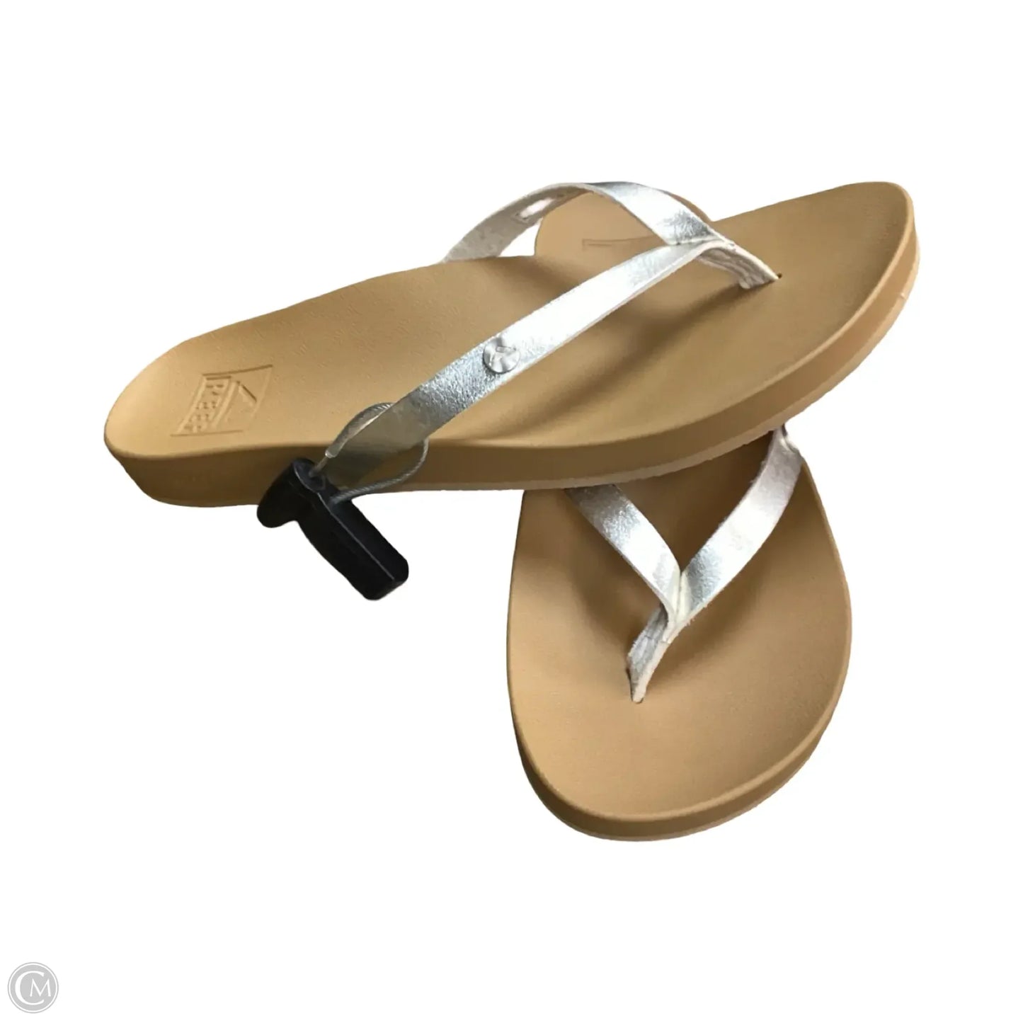 Sandals Flats By Reef In Gold, Size: 7