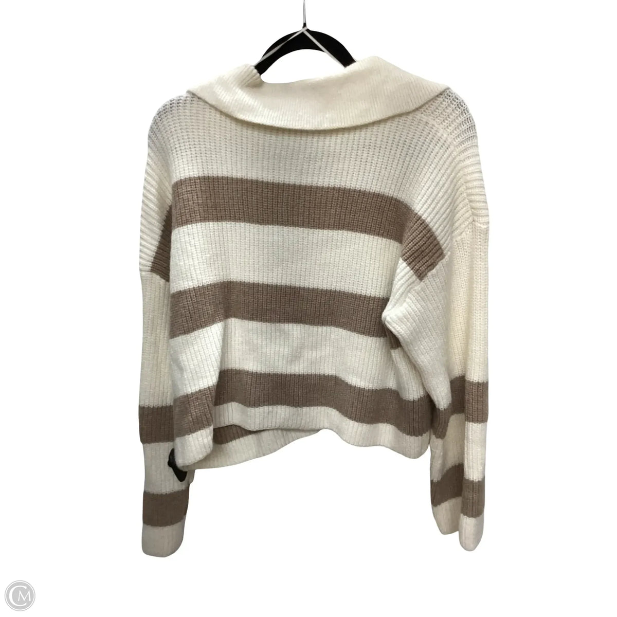 Sweater By Clothes Mentor In Striped Pattern, Size: S