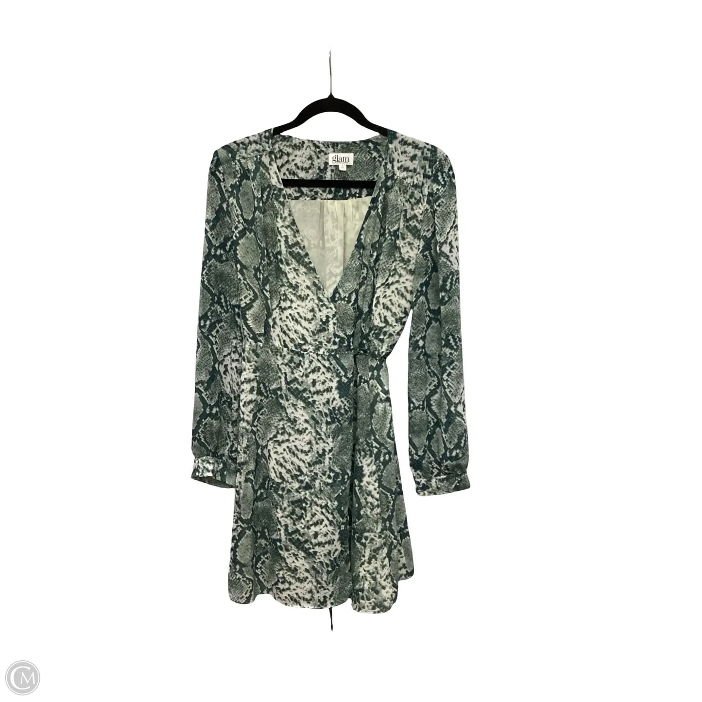Dress Casual Short By Glam In Green, Size: L
