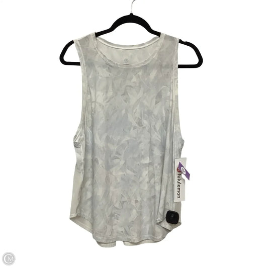 Athletic Tank Top By Lululemon In Grey, Size: 8