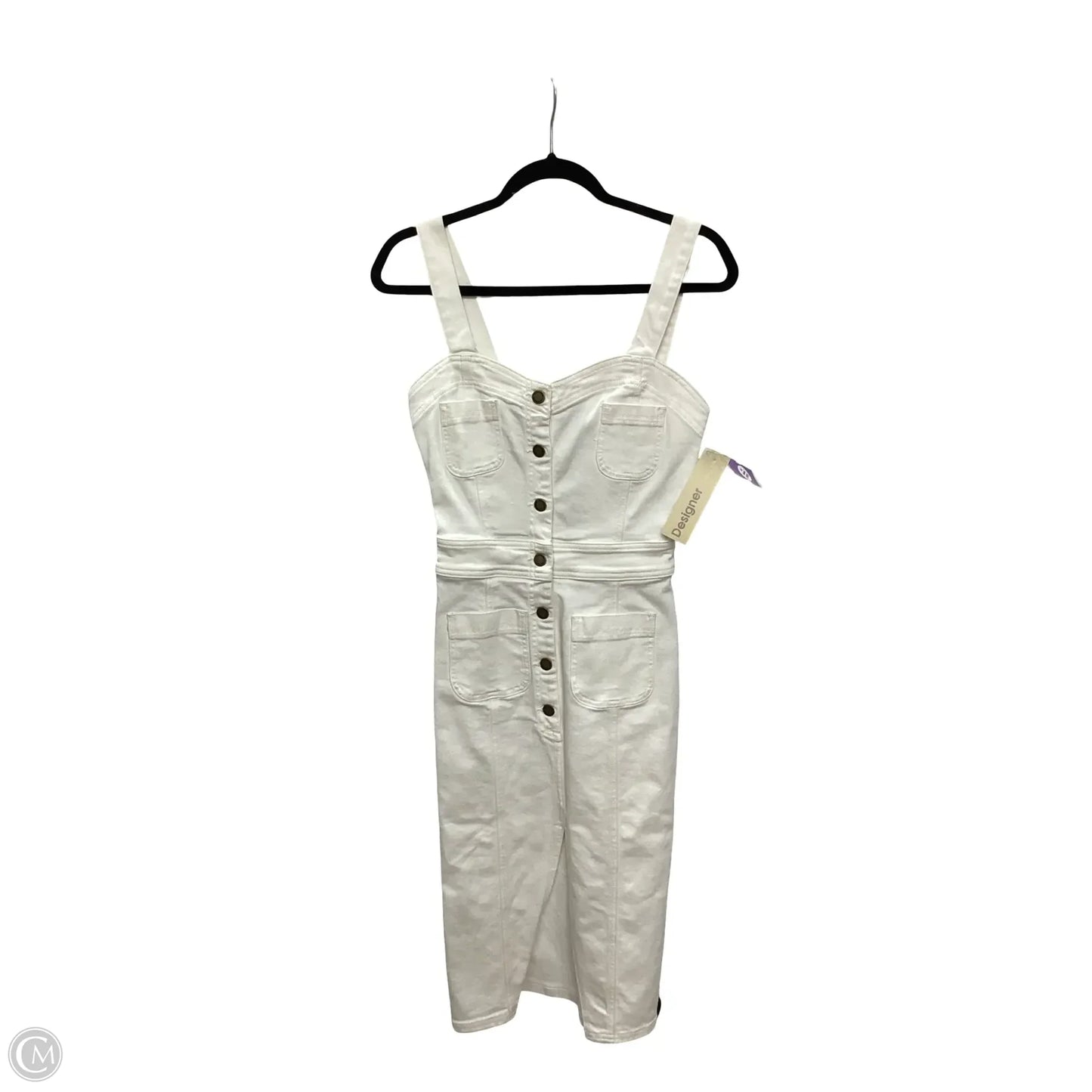 Designer Dress Casual Short By Ramy Brook In White Denim, Size: Xs