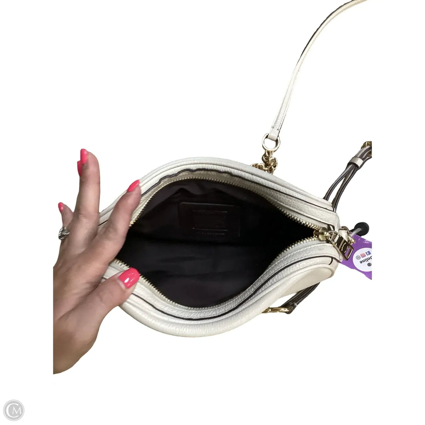 Crossbody Designer By Coach, Size: Medium