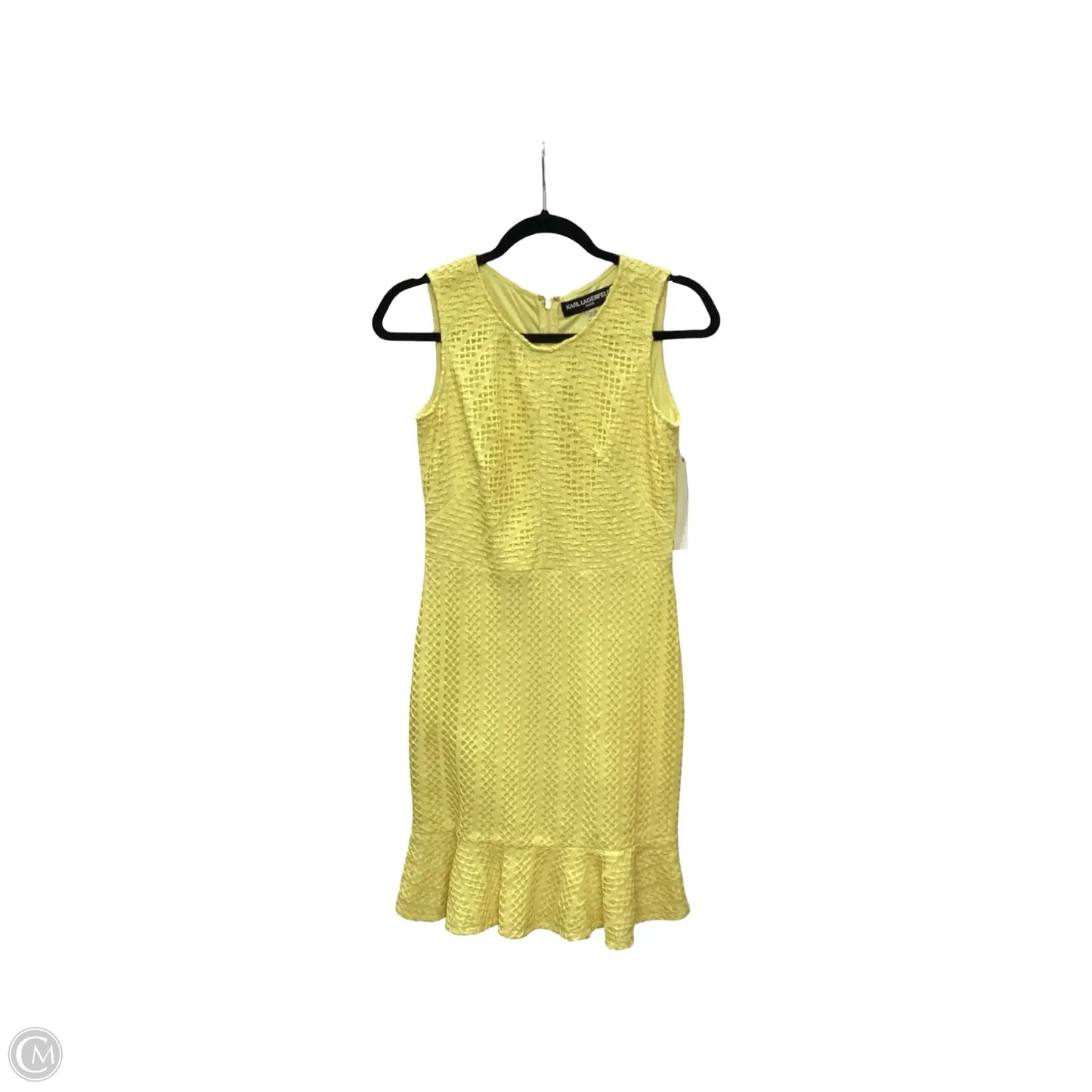 Dress Designer By Karl Lagerfeld In Yellow, Size: 2