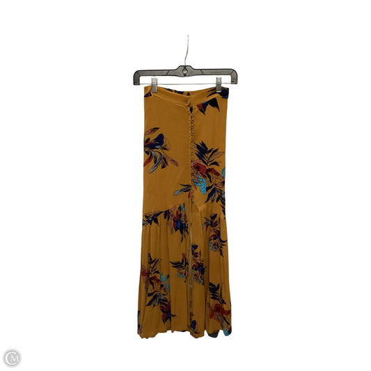 Skirt Maxi By Pink Diamond In Orange, Size: S