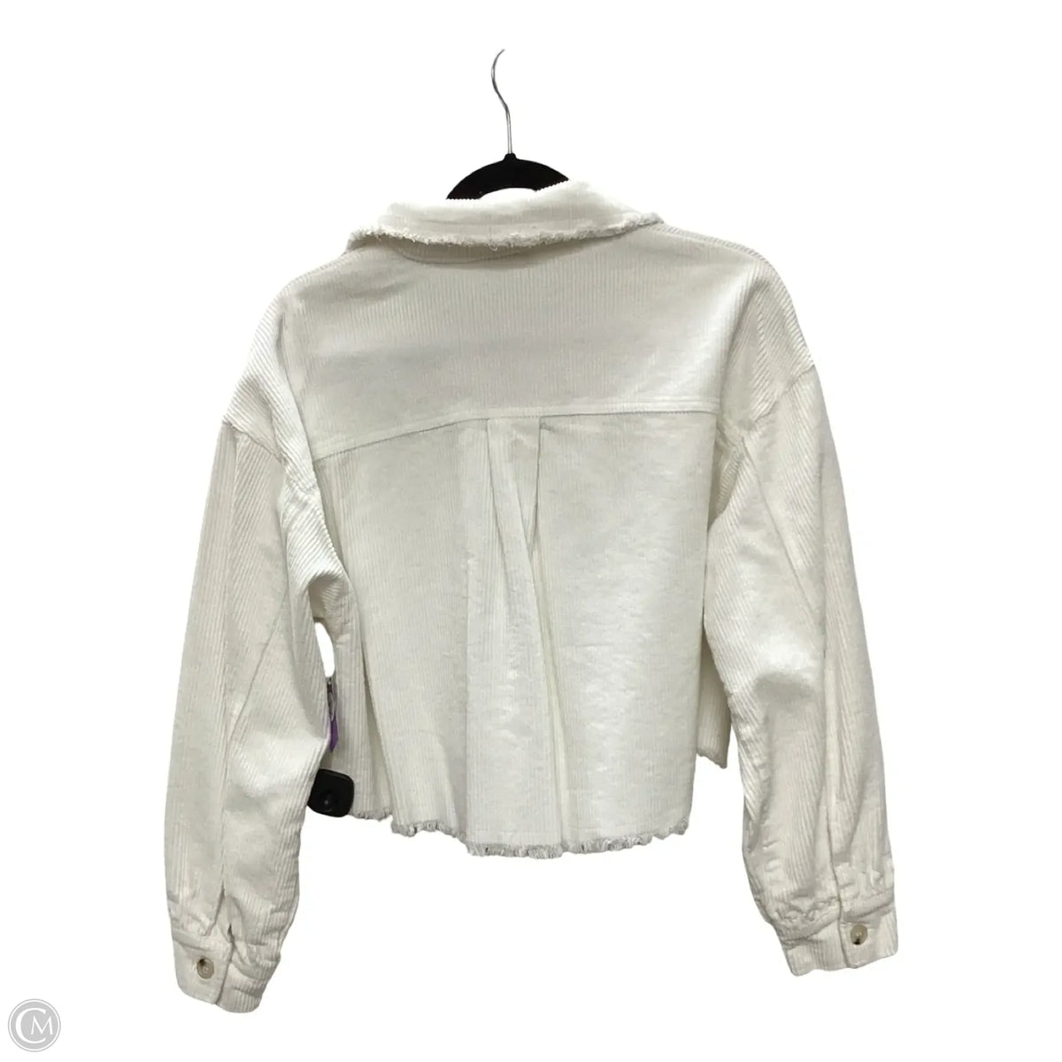 Jacket Shirt By White Birch In Cream, Size: S