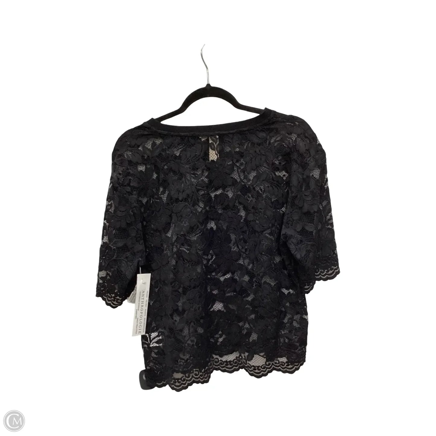 Blouse Short Sleeve By Dolan Left Coast In Black, Size: M
