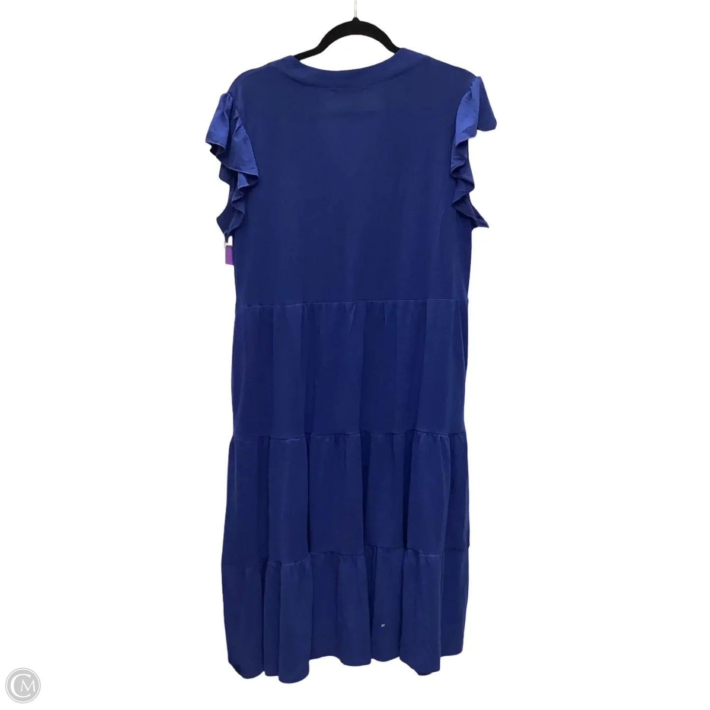 Dress Casual Midi By Clothes Mentor In Blue, Size: L