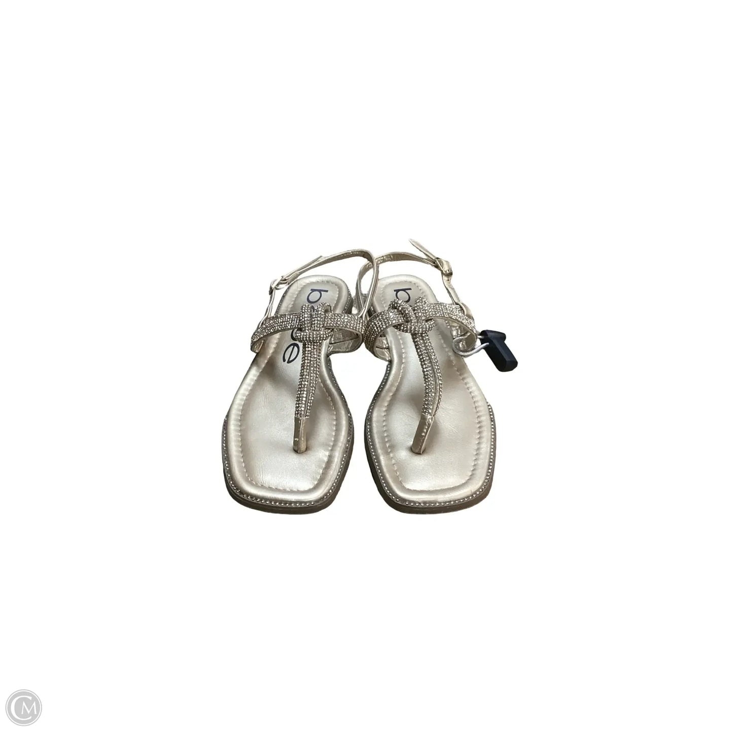 Sandals Flats By Bebe In Gold, Size: 9