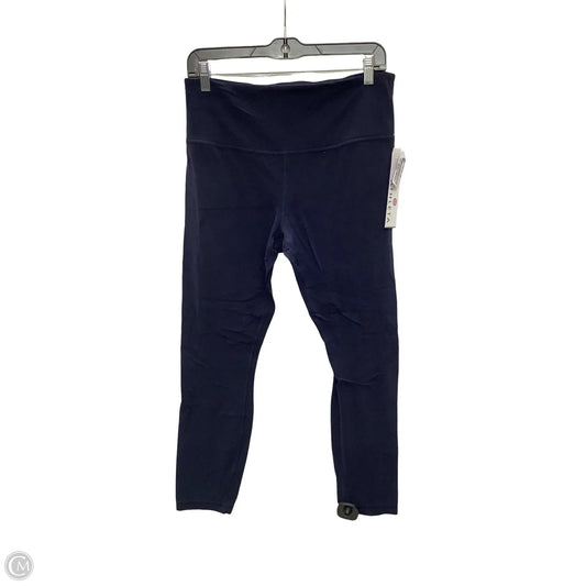 Athletic Leggings By Athleta In Navy, Size: L
