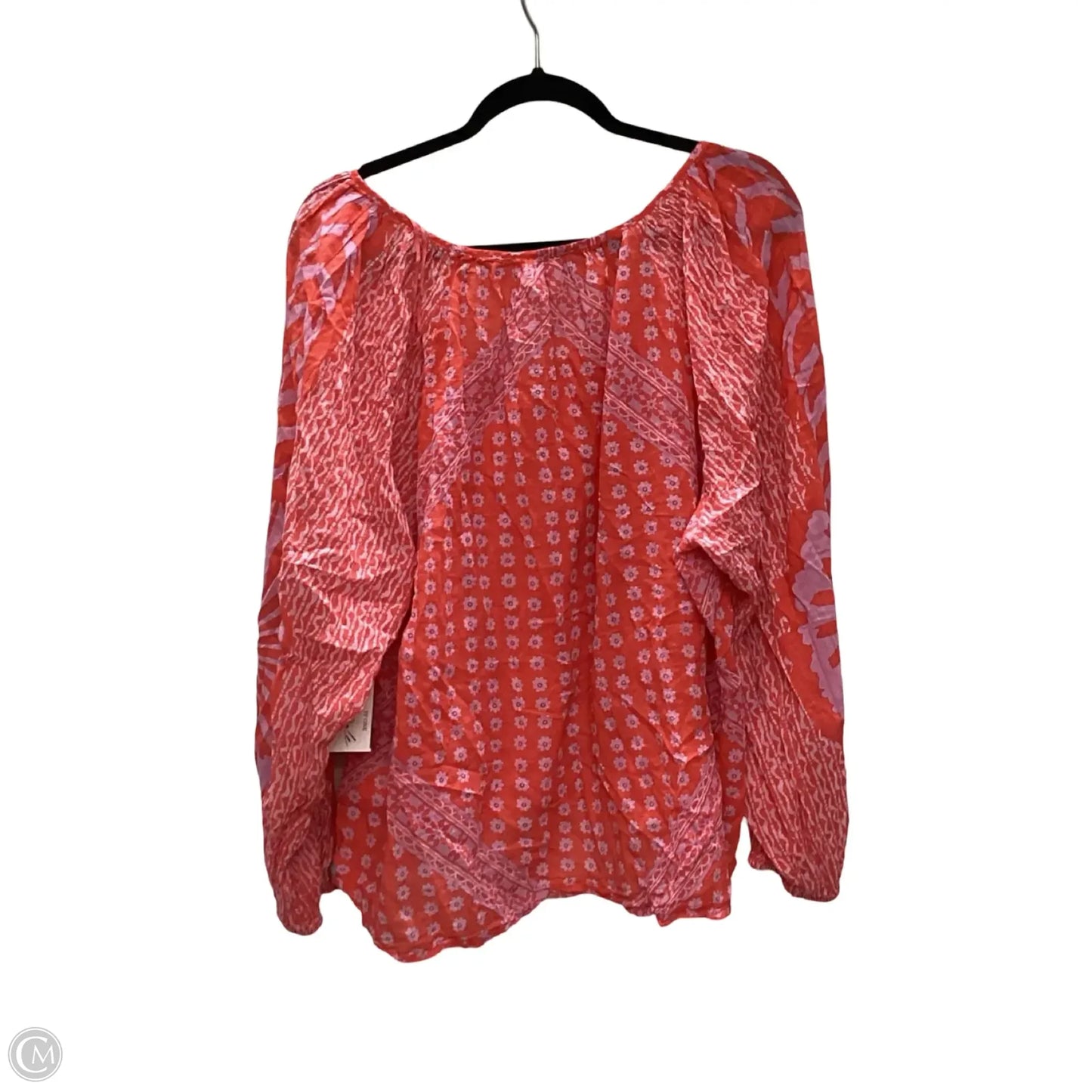 Blouse Long Sleeve By Free People In Red, Size: L