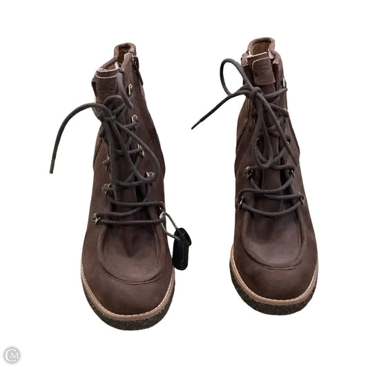 Boots Ankle Heels By Zodiac In Brown, Size: 8