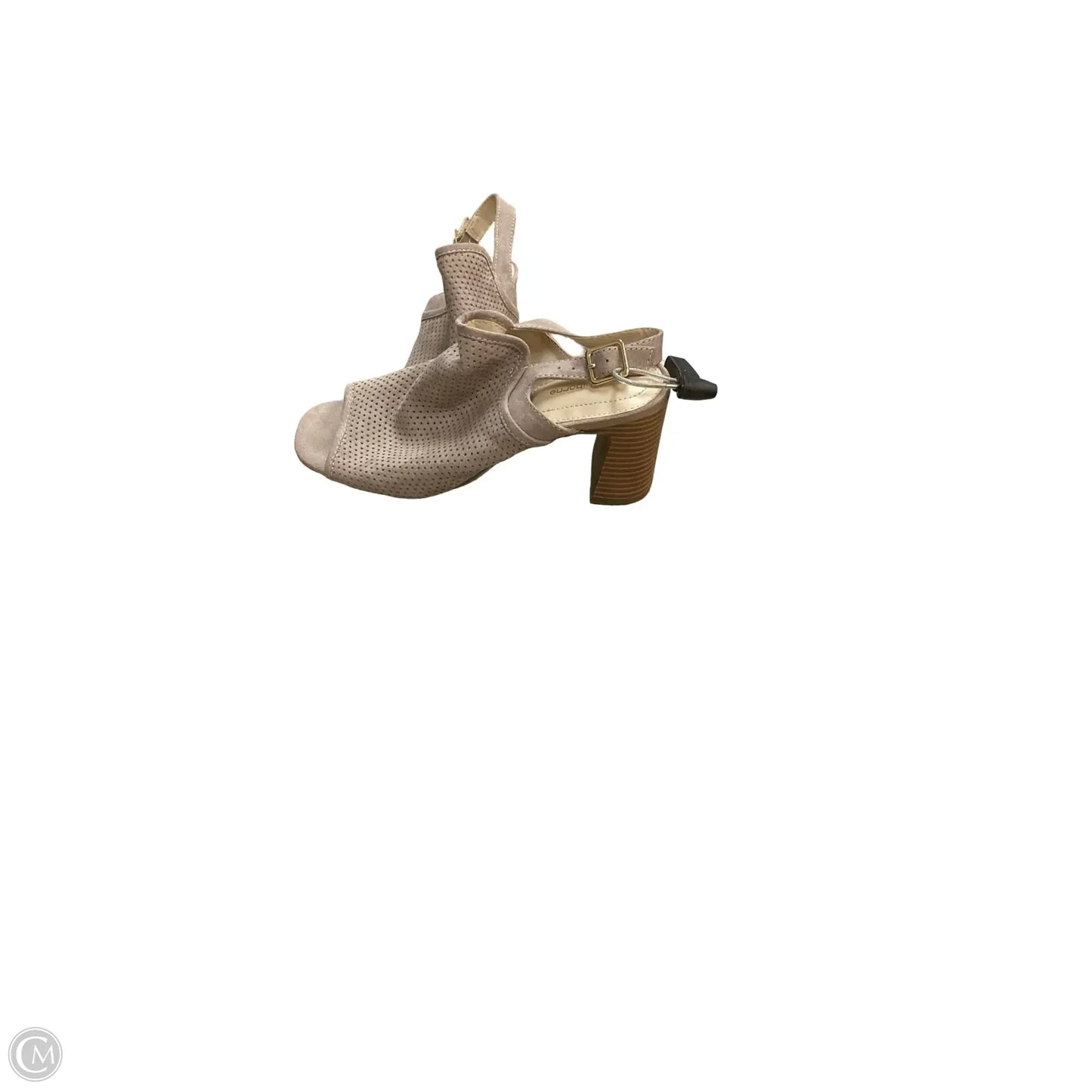 Sandals Heels Block By Liz Claiborne In Grey, Size: 7