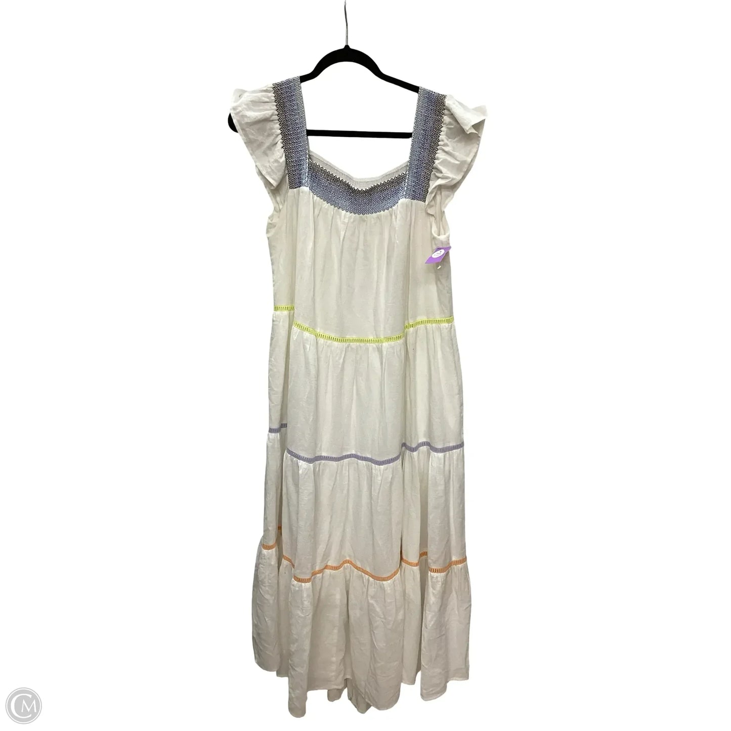 Dress Casual Maxi By Clothes Mentor In White, Size: L