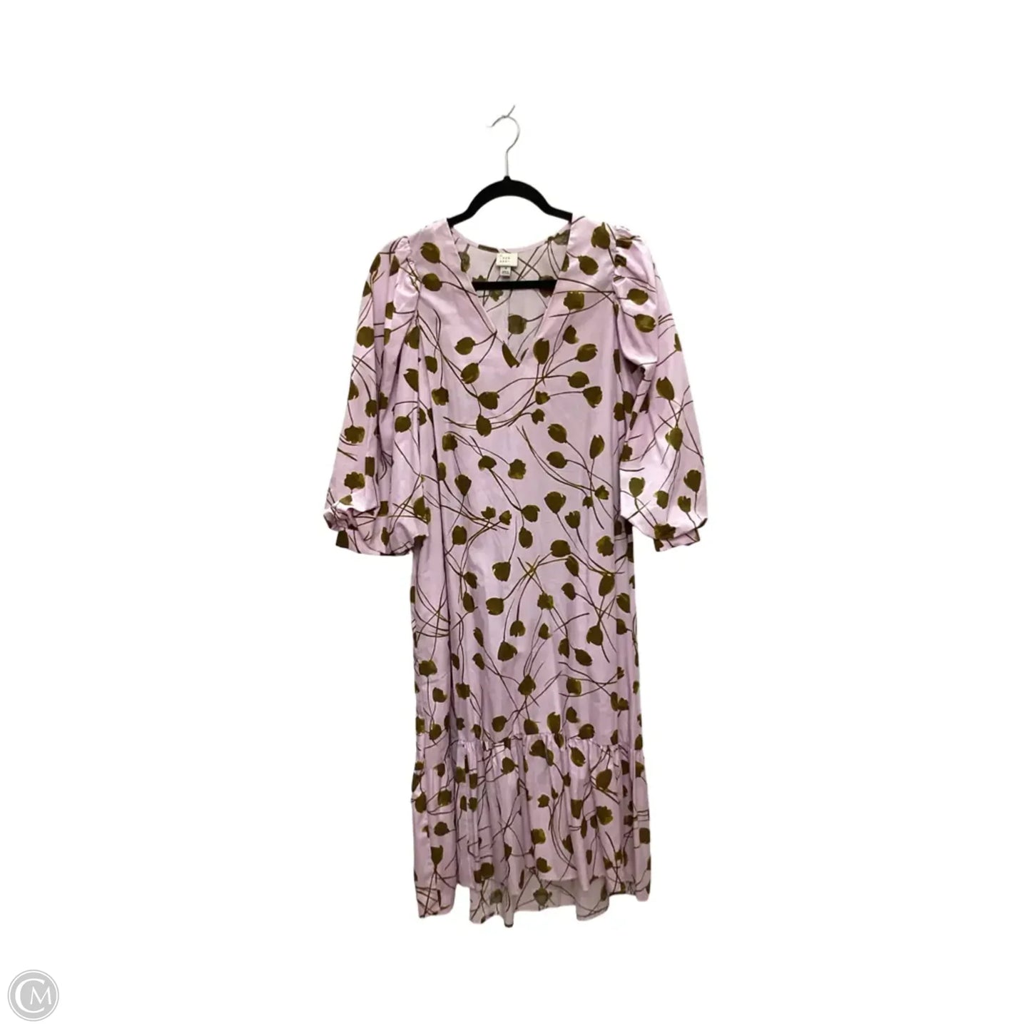 Dress Casual Midi By A New Day In Pink, Size: M