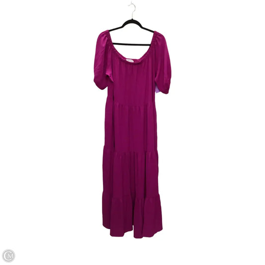 Dress Casual Maxi By H and H In Purple, Size: Xl