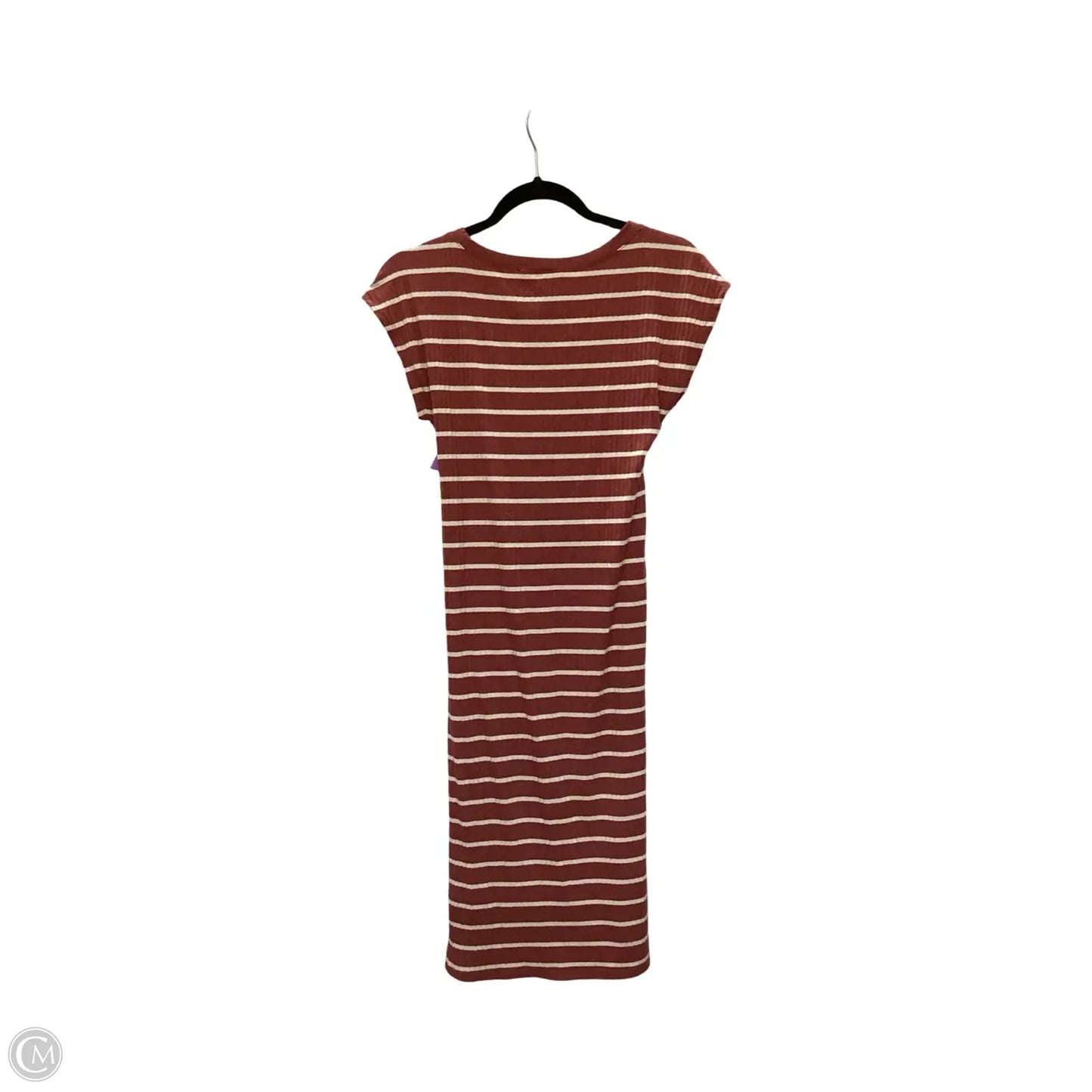 Dress Casual Midi By Loft In Striped Pattern, Size: Xsp