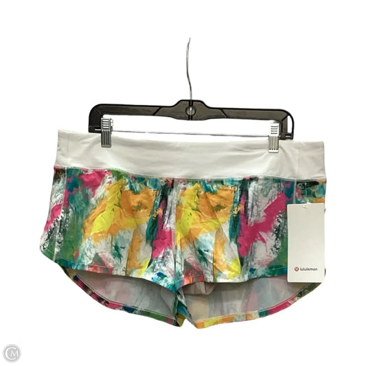 Athletic Shorts By Lululemon In Multi-colored, Size: 12