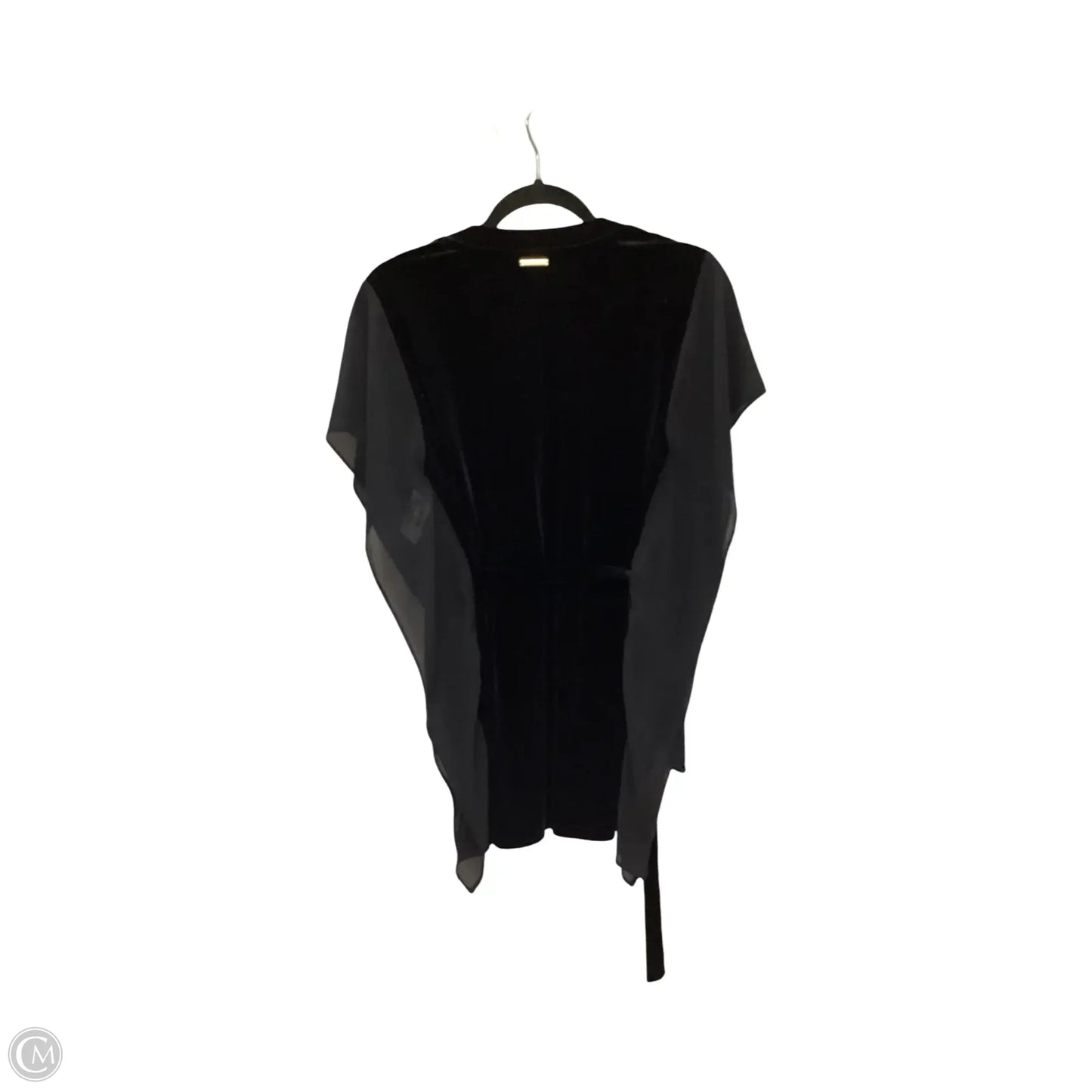 Blouse Short Sleeve By Michael By Michael Kors In Black, Size: S