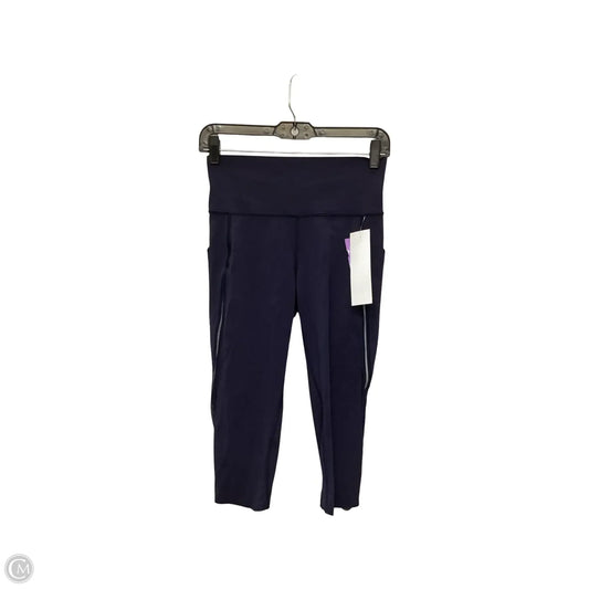 Athletic Capris By Lululemon In Navy, Size: 6