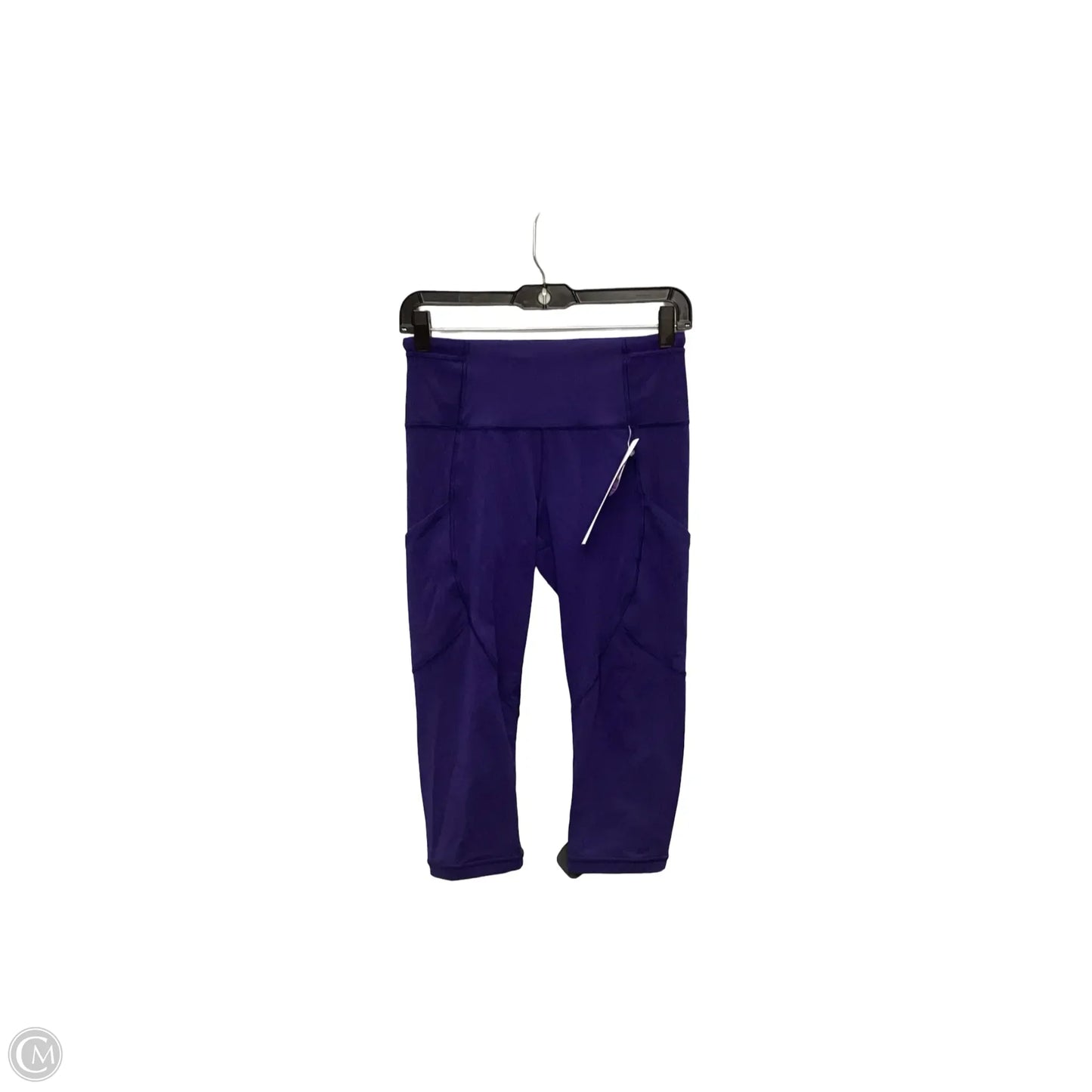 Athletic Capris By Lululemon In Blue, Size: 6