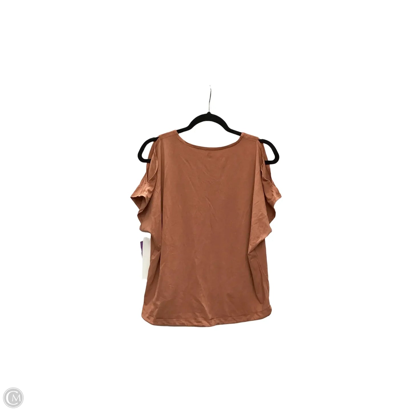 Athletic Top Short Sleeve By Lululemon In Orange, Size: 6