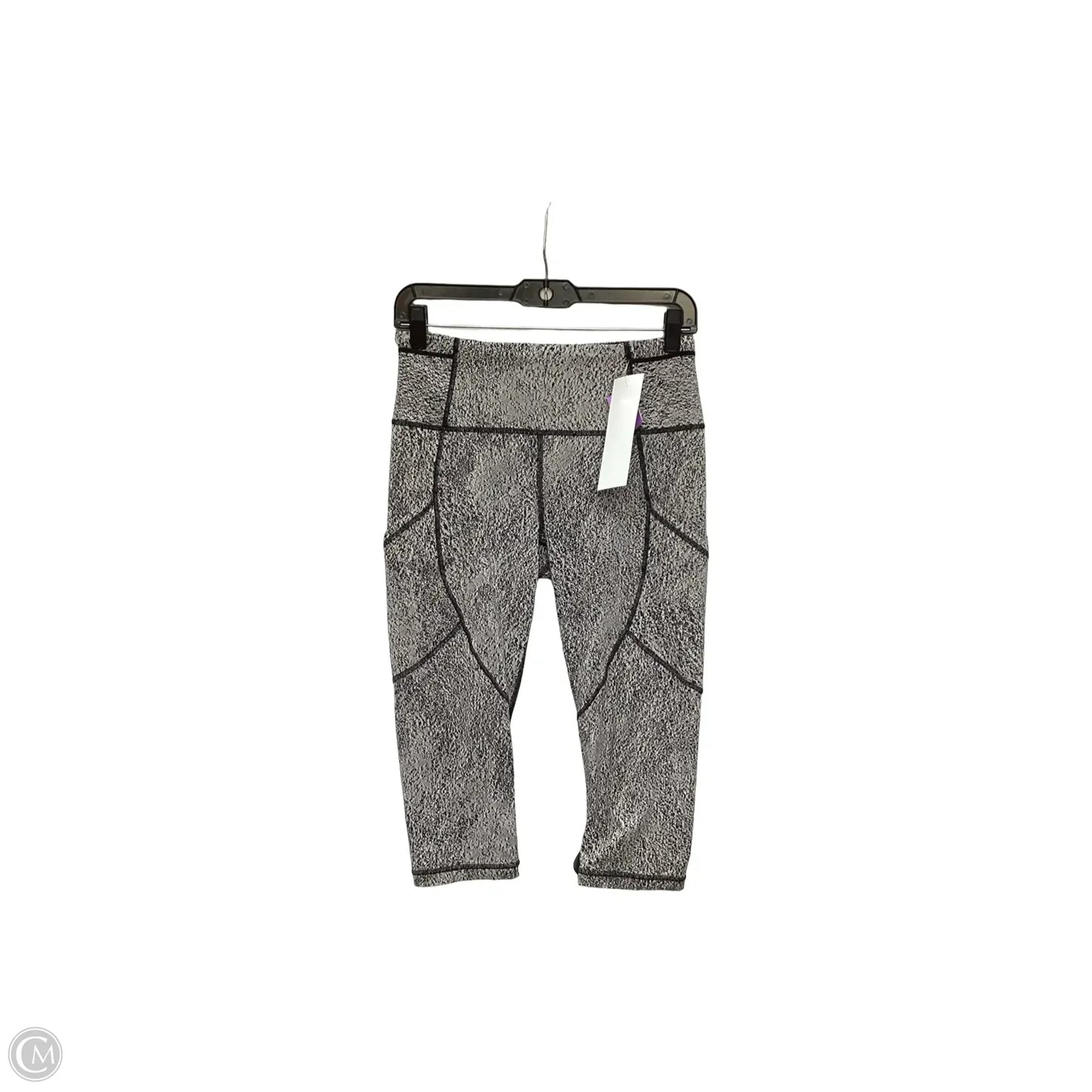 Athletic Capris By Lululemon In Black & White, Size: 8