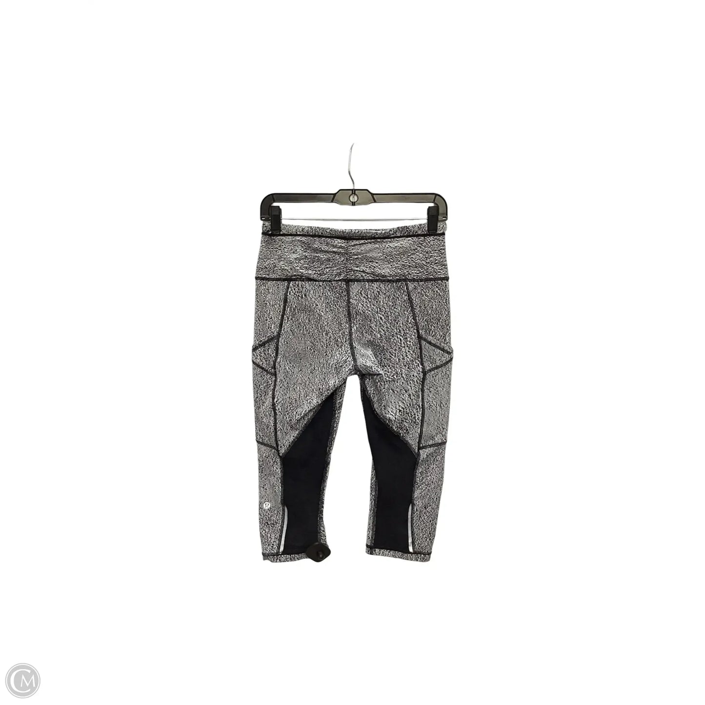 Athletic Capris By Lululemon In Black & White, Size: 8