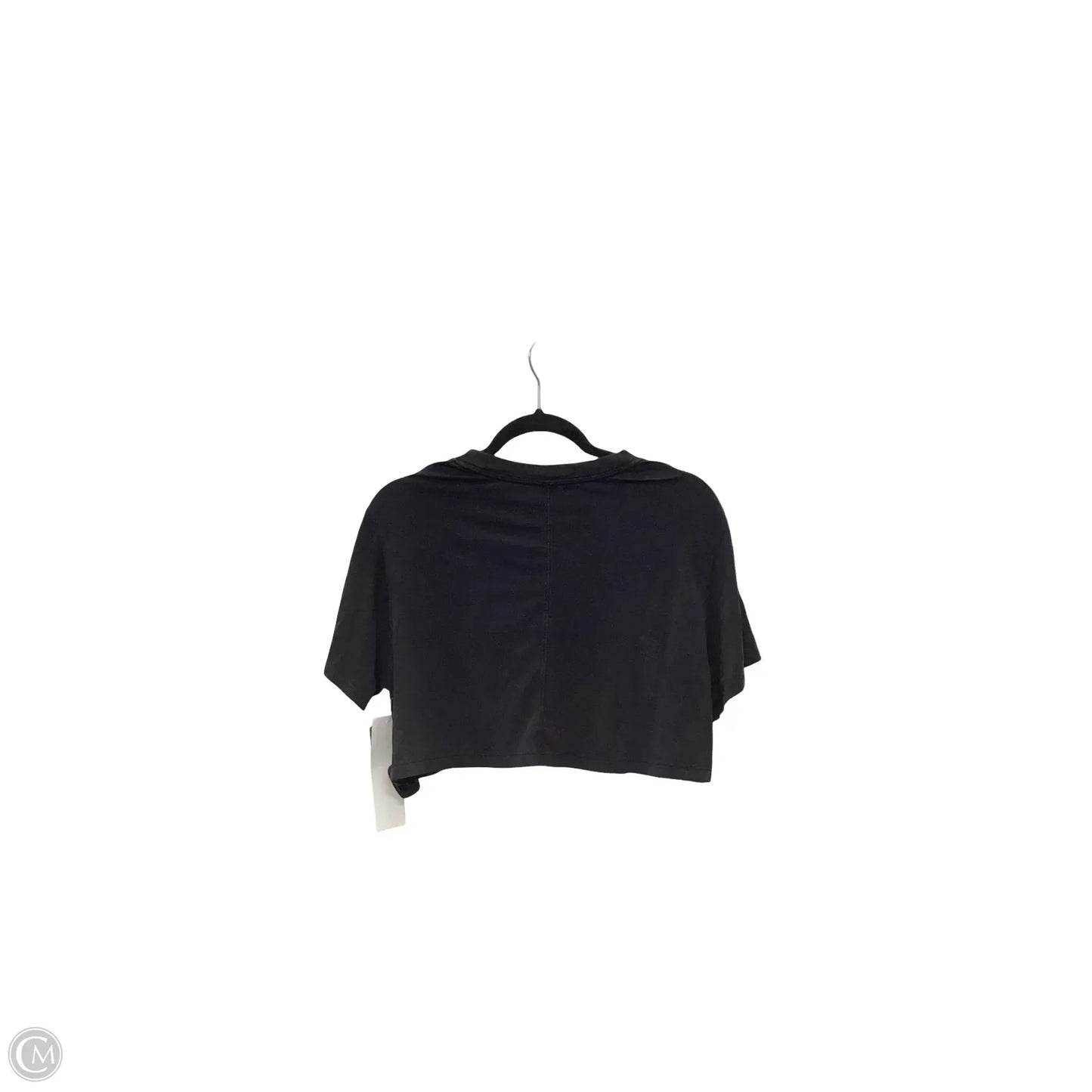 Athletic Top Short Sleeve By Lululemon In Black, Size: 4